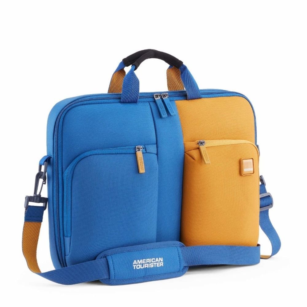 American Tourister Vogue Biz Blue Ash Briefcase