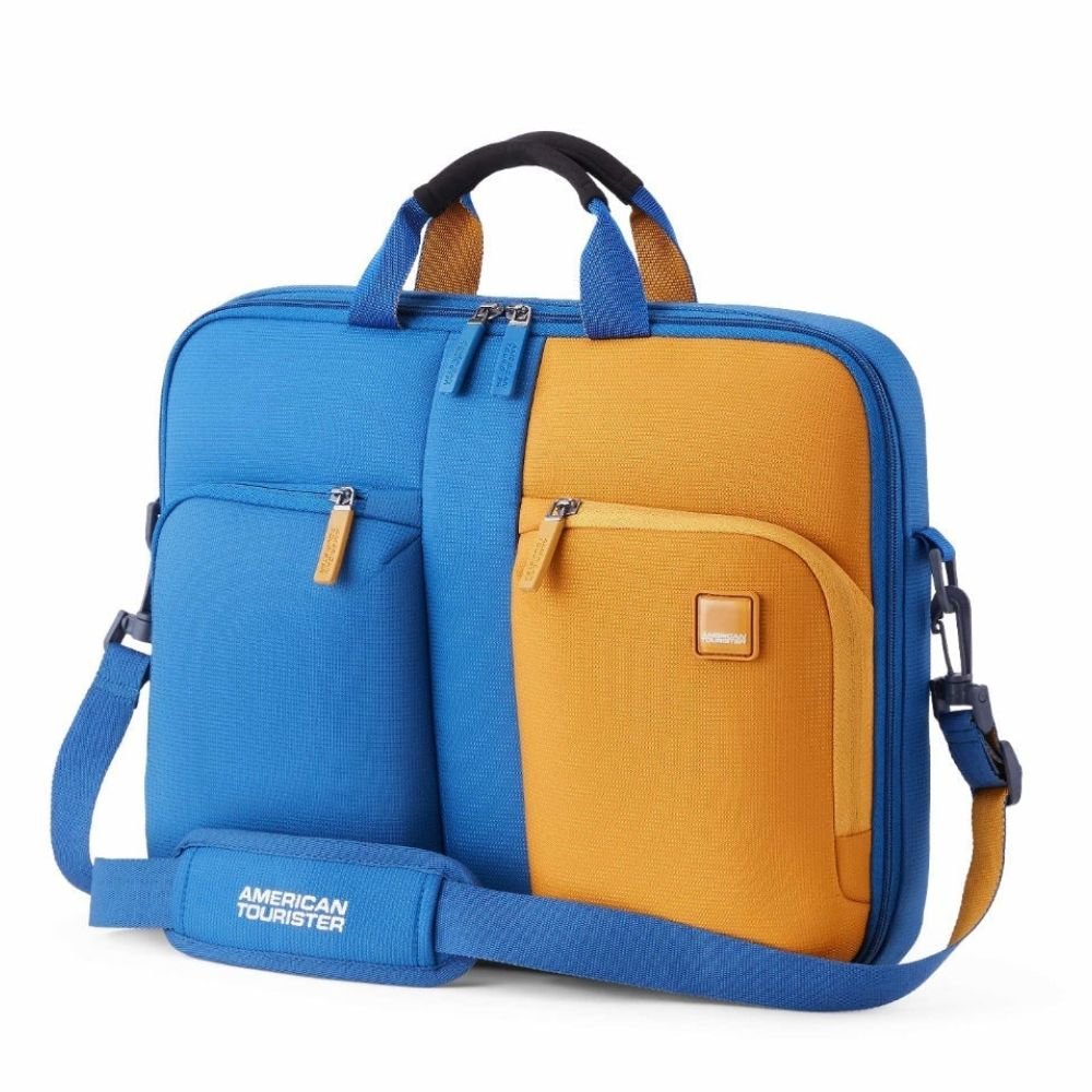 American Tourister Vogue Biz Blue Ash Briefcase