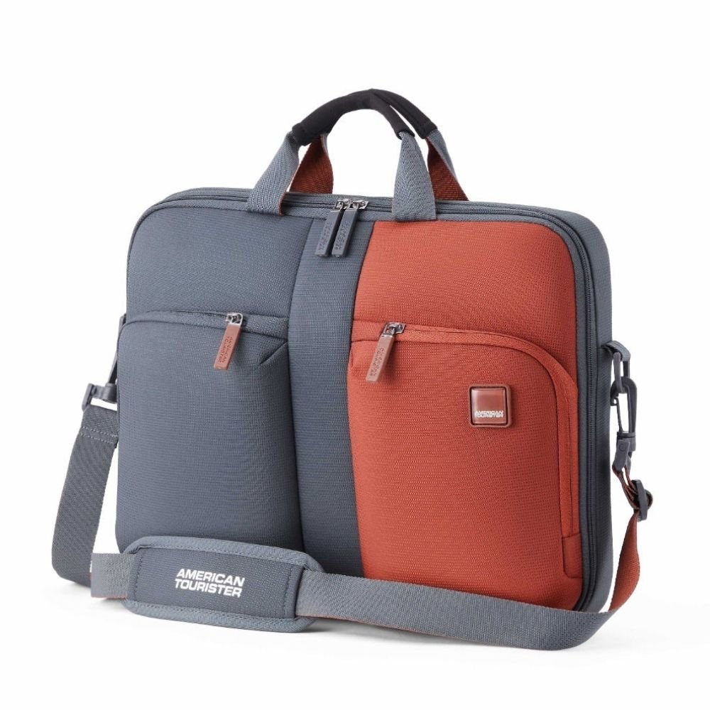 American Tourister Vogue Biz Urban Grey Briefcase
