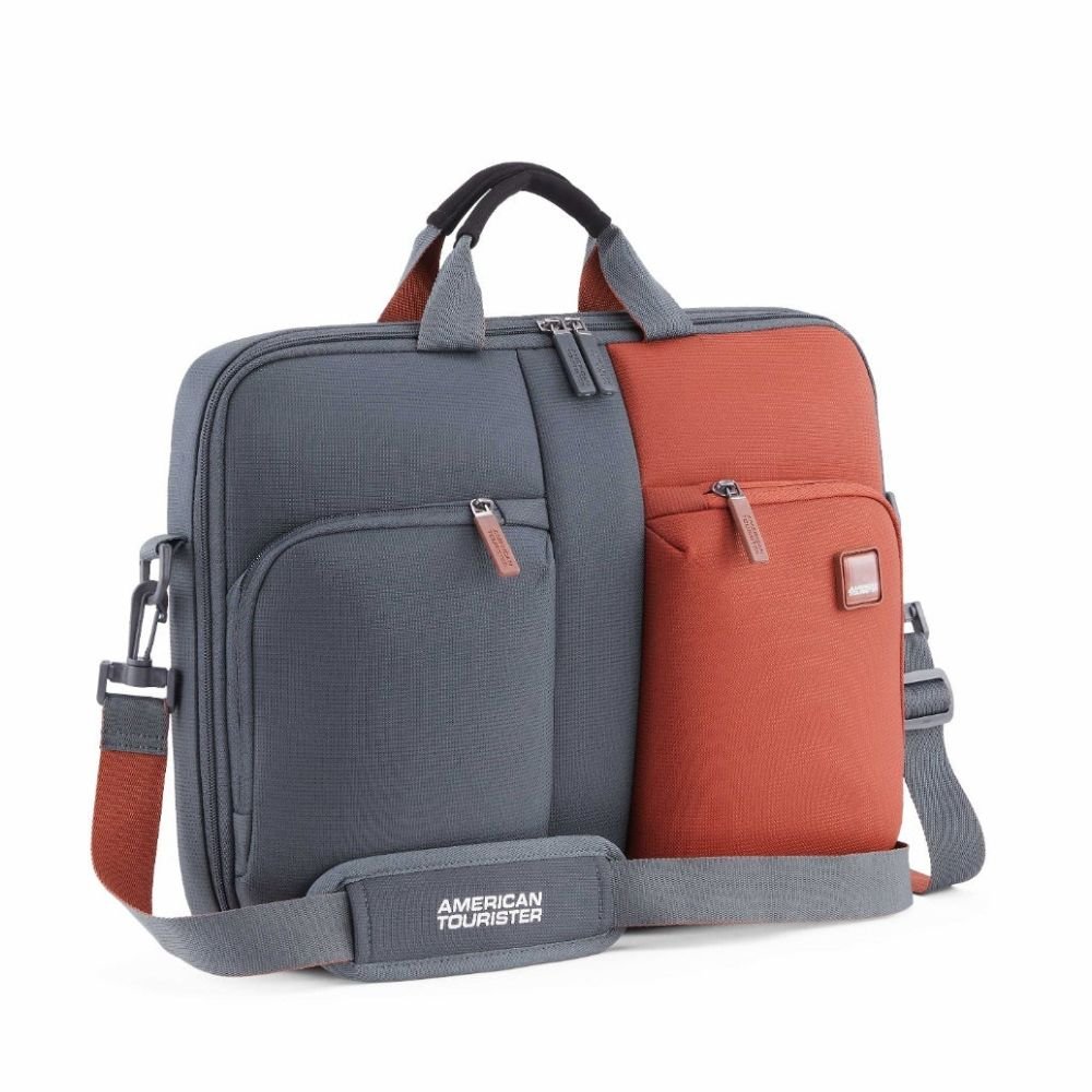 American Tourister Vogue Biz Urban Grey Briefcase