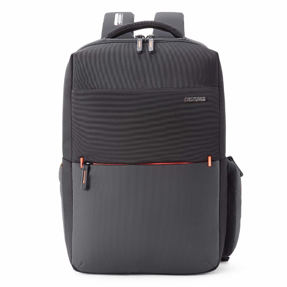American Tourister Zork Edge Style 01 Black Laptop Backpack