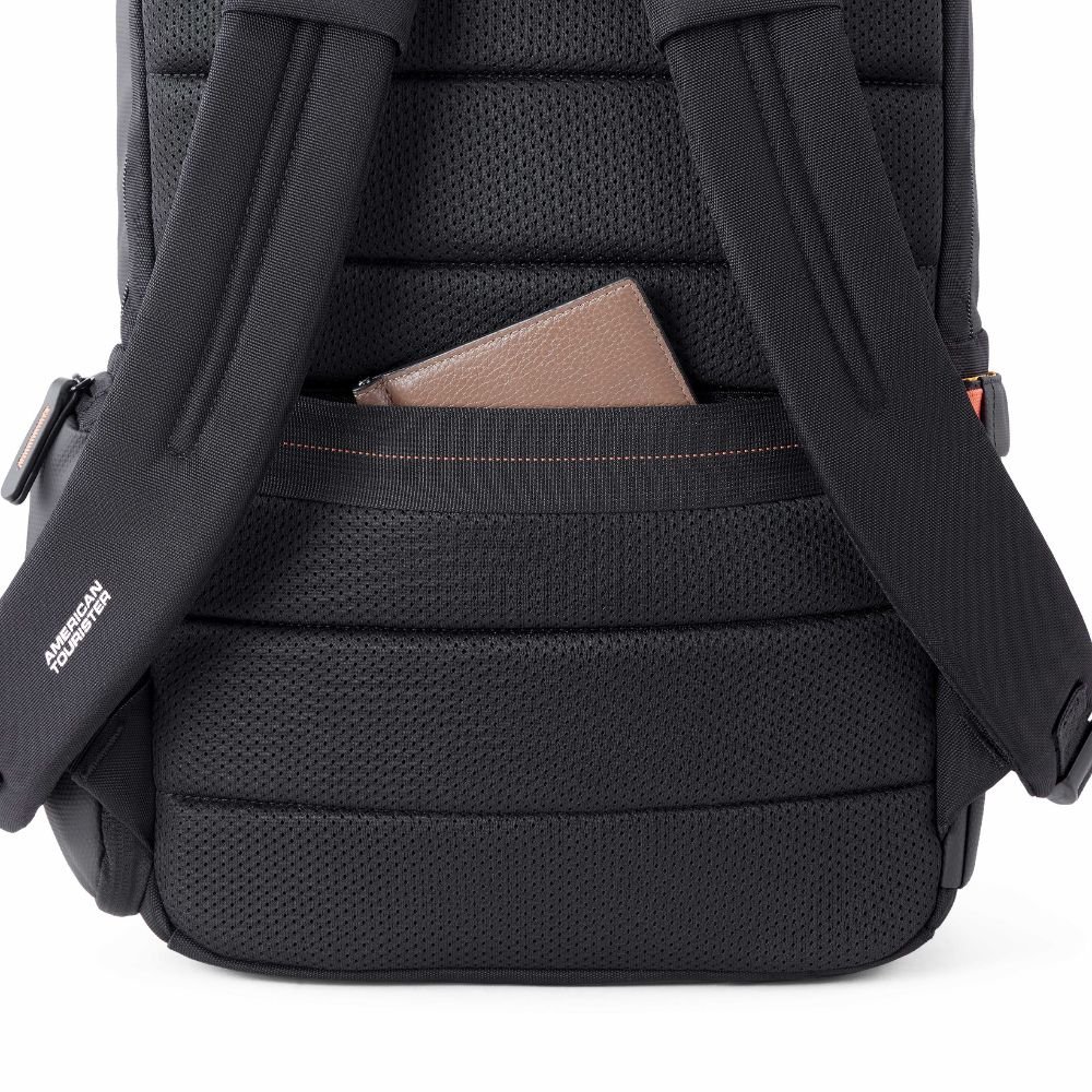 American Tourister Zork Edge Style 01 Black Laptop Backpack