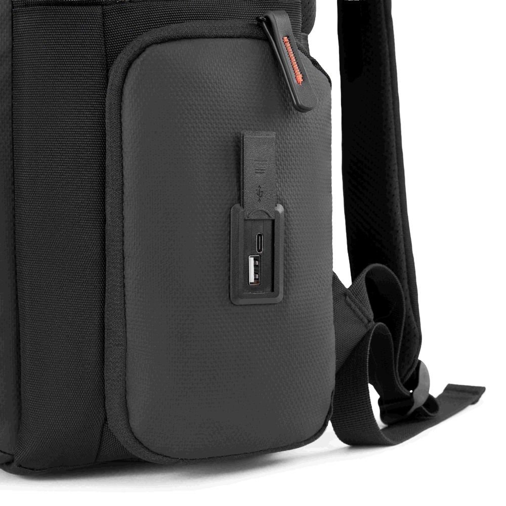 American Tourister Zork Edge Style 01 Black Laptop Backpack