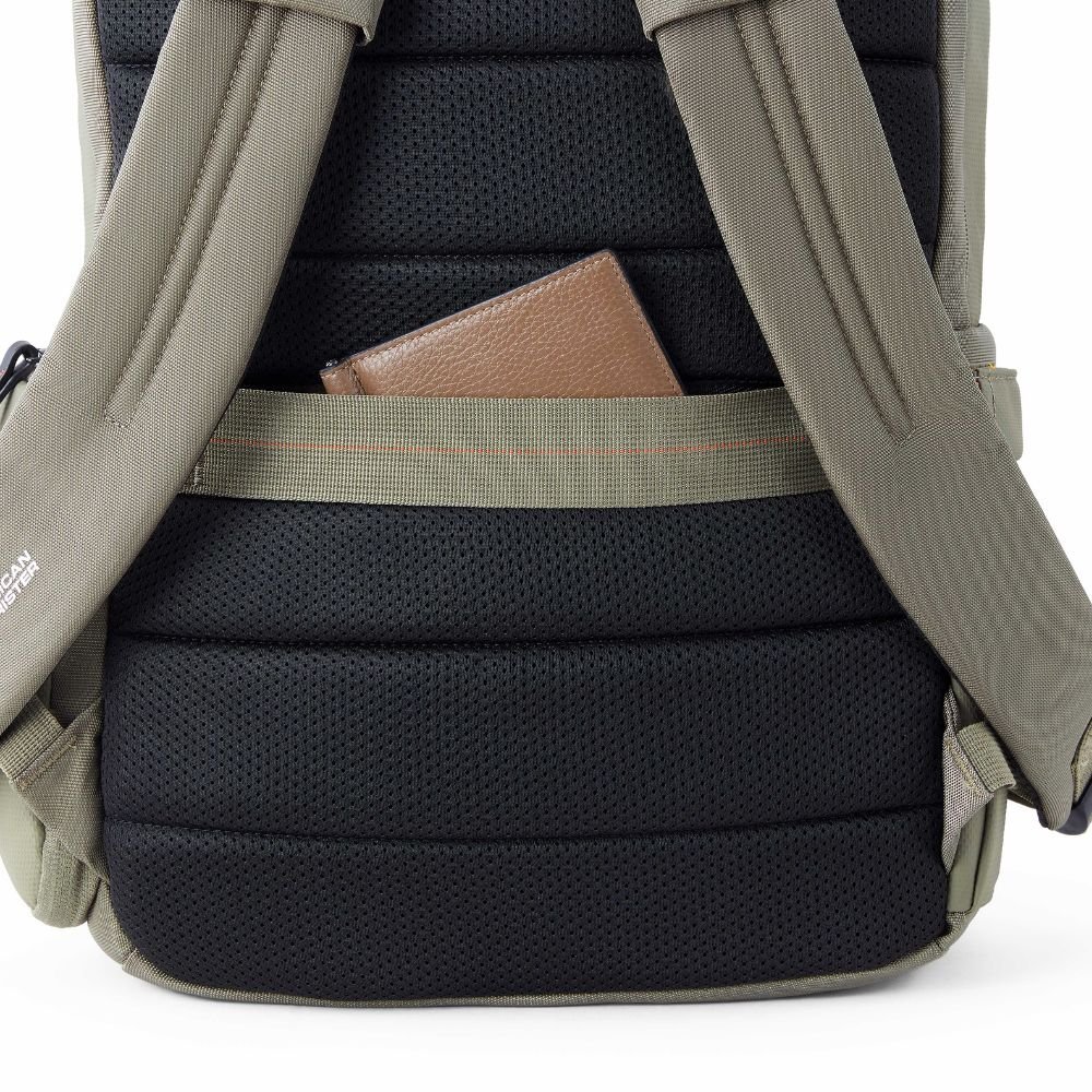 American Tourister Zork Edge Style 01 Olive Laptop Backpack