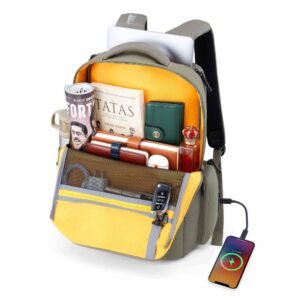 American Tourister Zork Edge Style 01 Olive Laptop Backpack