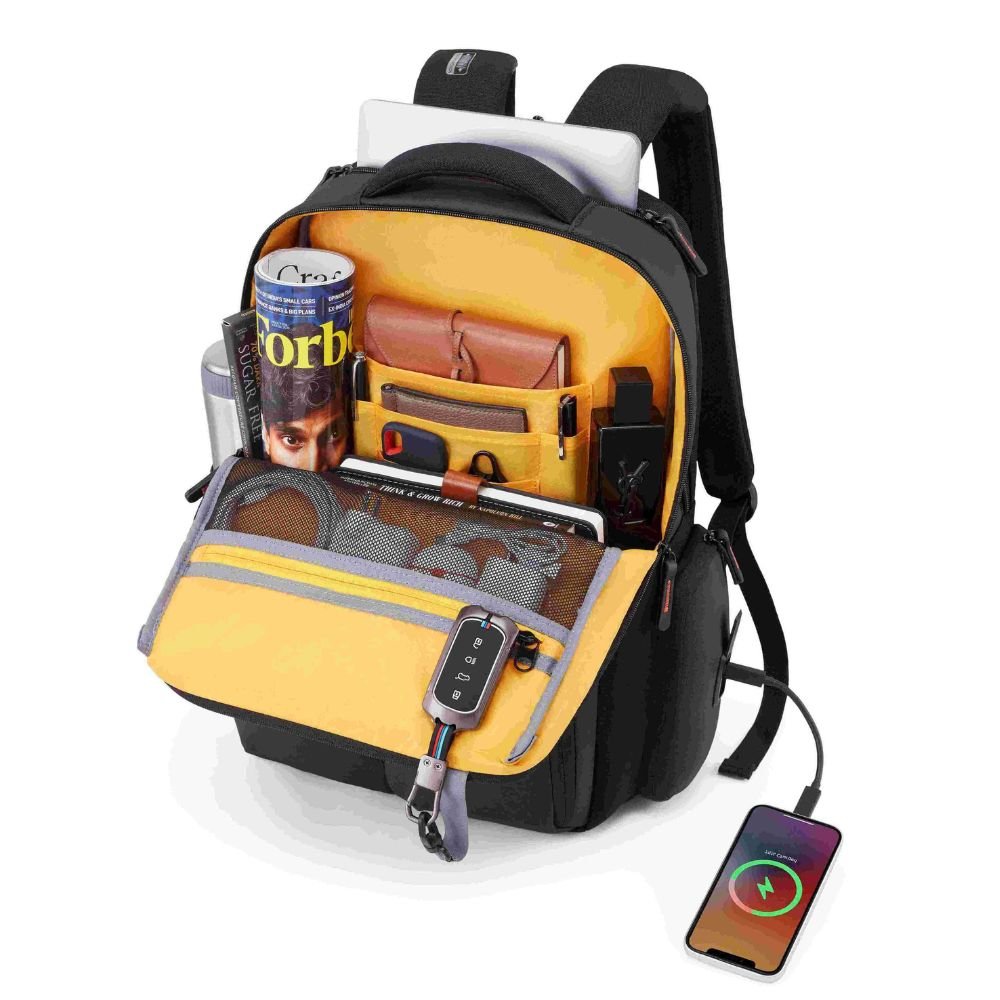American Tourister Zork Edge Style 02 Black Laptop Backpack