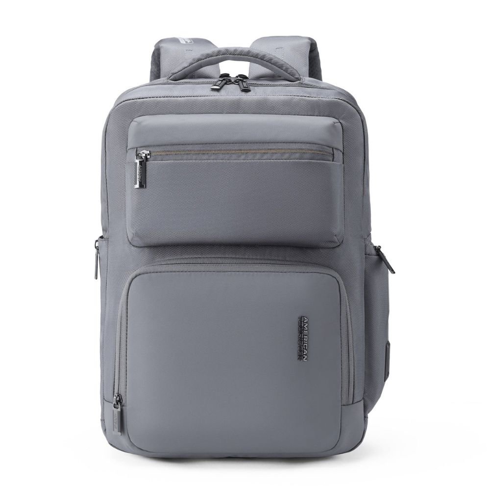 American Tourister Zork Pro Style 01 Grey Laptop Backpack