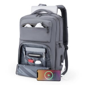 American Tourister Zork Pro Style 01 Grey Laptop Backpack