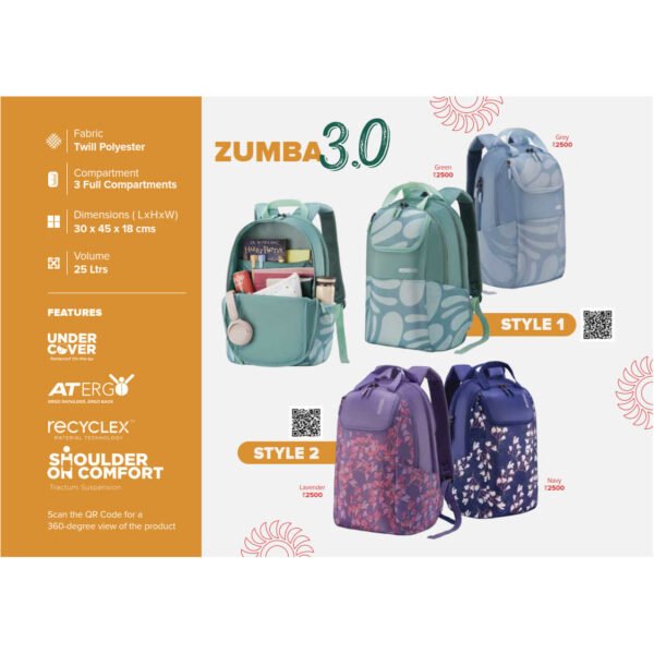 American Tourister Zumba School College Backpack Bag