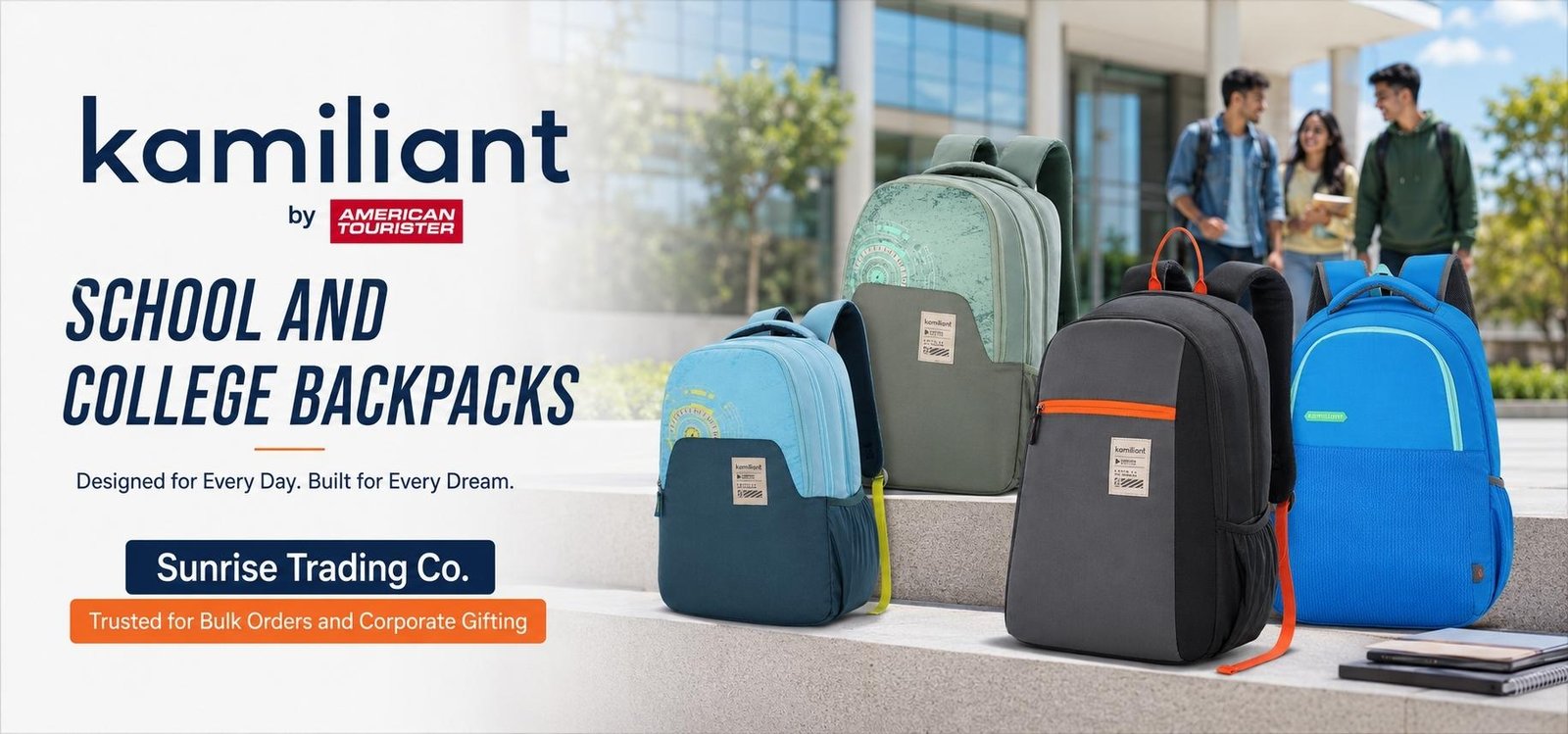 Kamiliant Banner School College Backpacks