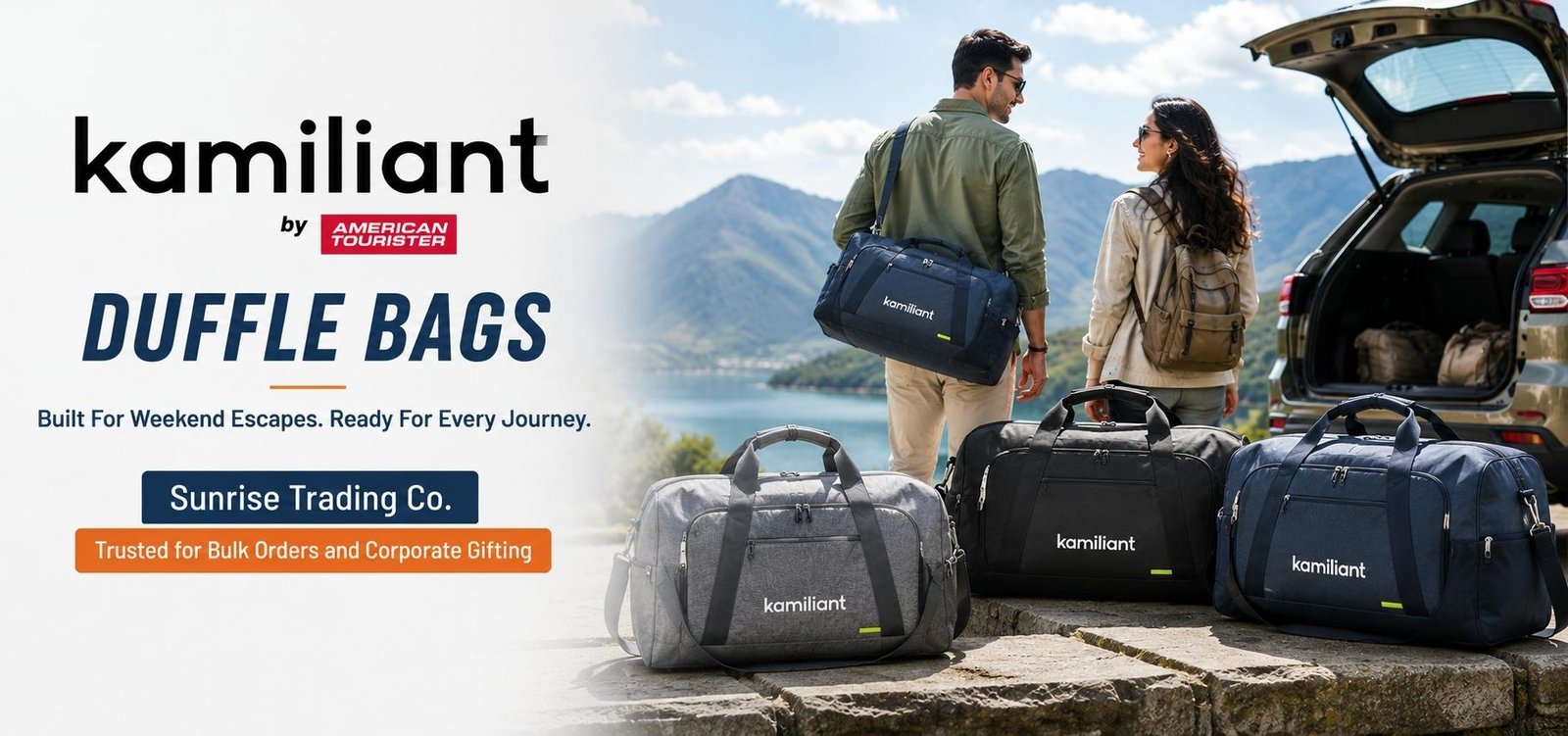 Kamiliant Banner Duffle Bags