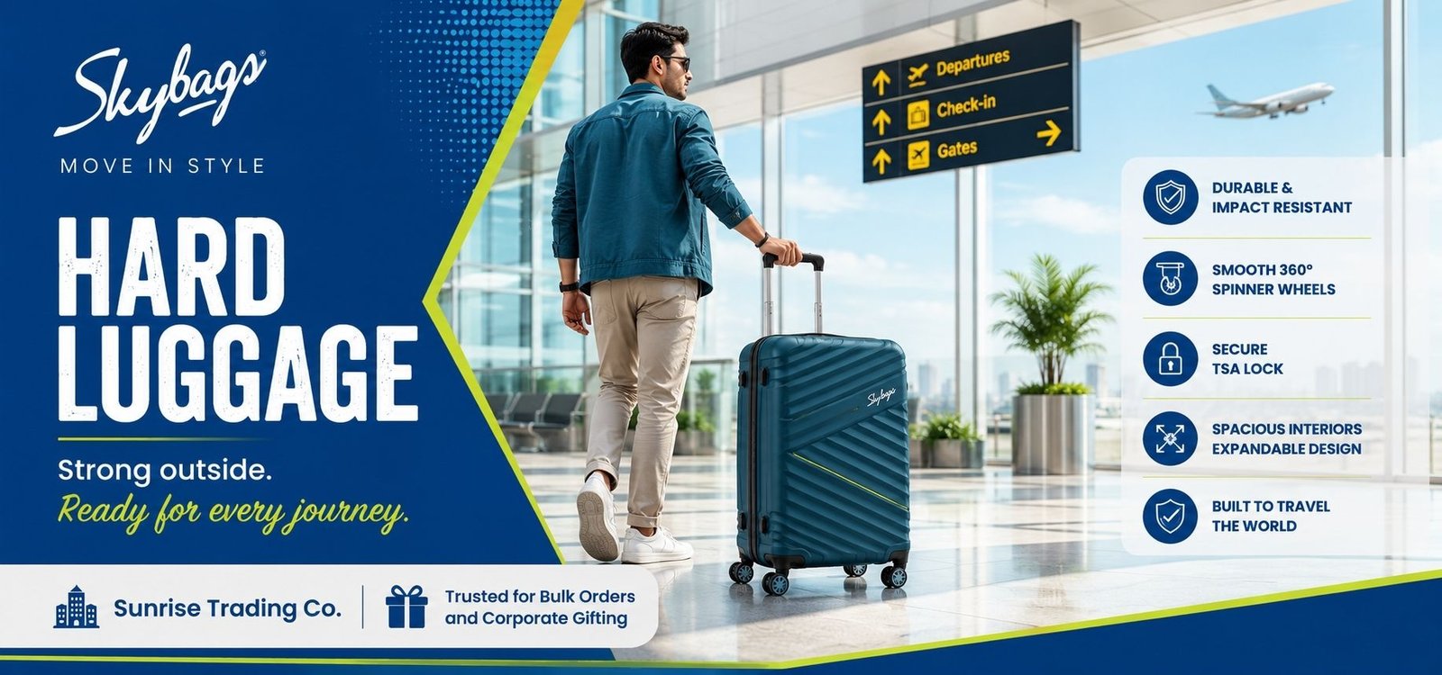 Banner Skybags Hard Luggage Bags