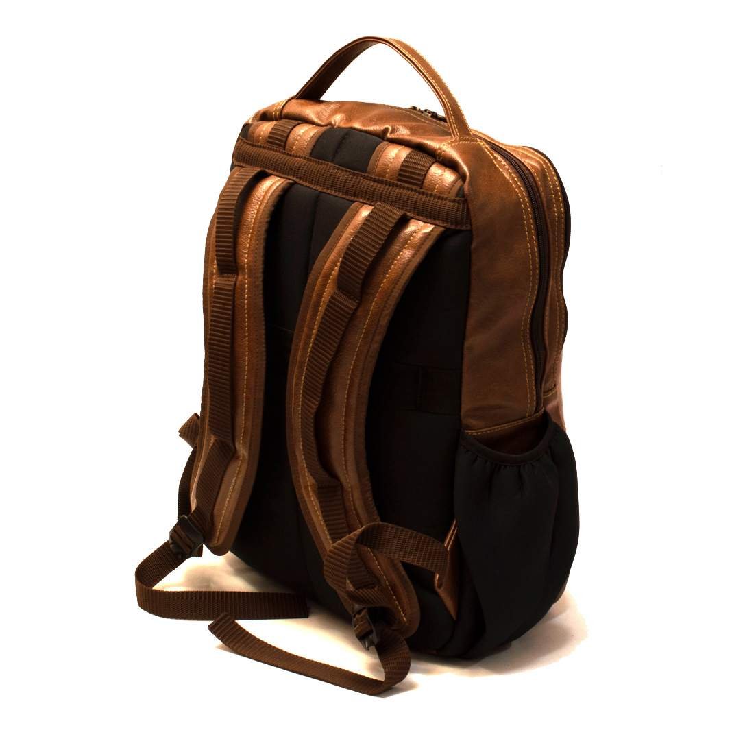 Brogues Athlone Tan Leather Laptop Backpack Bag - Image 5