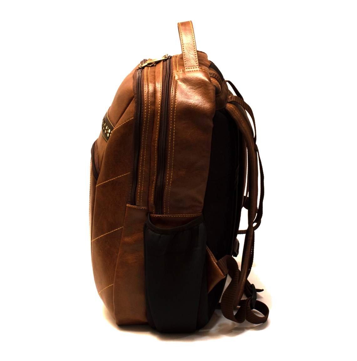 Brogues Athlone Tan Leather Laptop Backpack Bag - Image 6