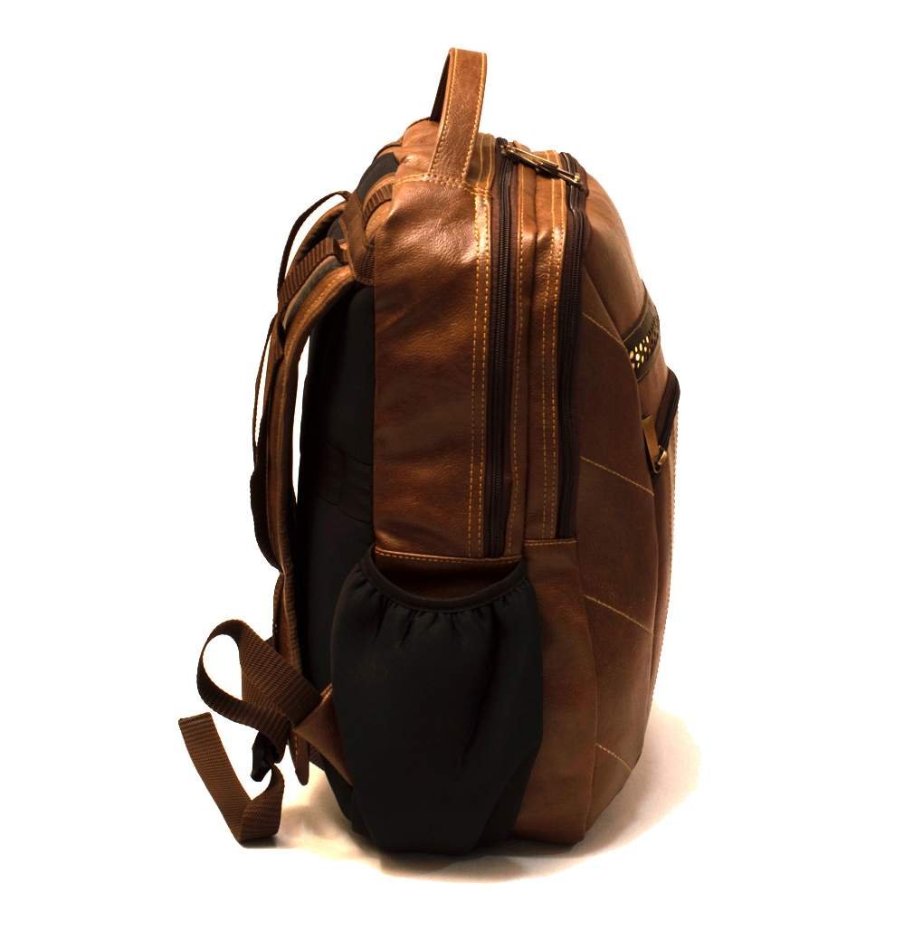 Brogues Athlone Tan Leather Laptop Backpack Bag - Image 7