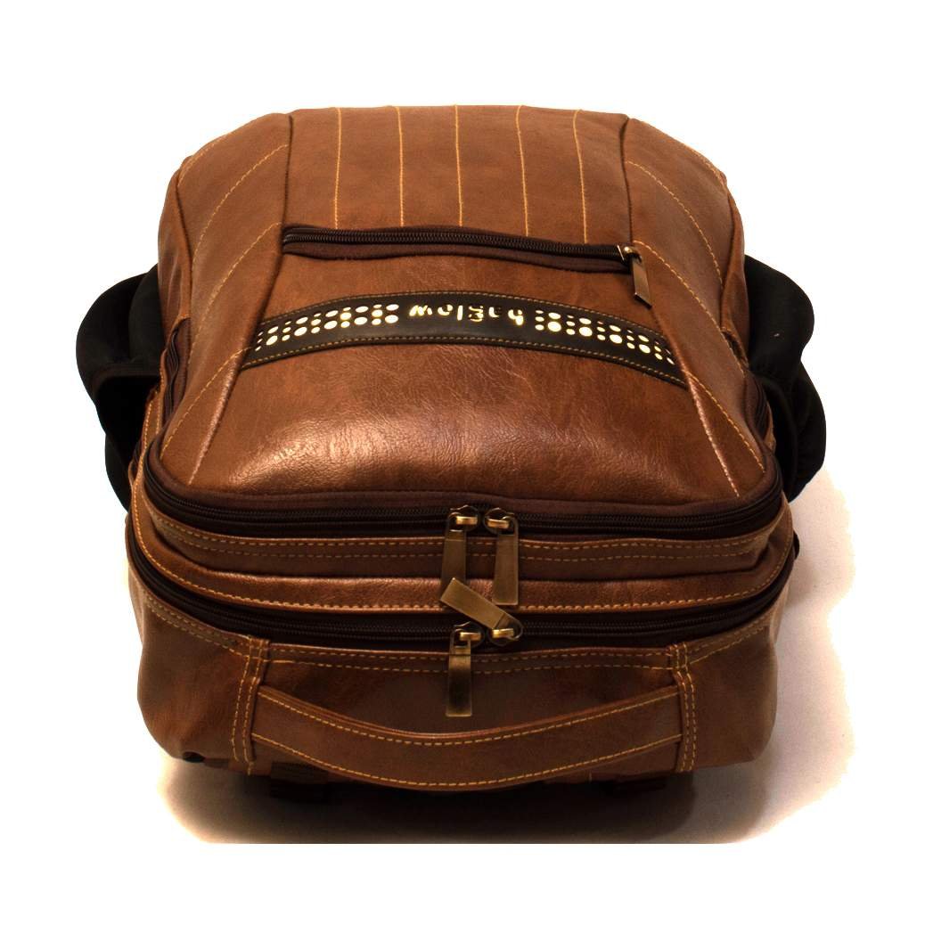 Brogues Athlone Tan Leather Laptop Backpack Bag - Image 8