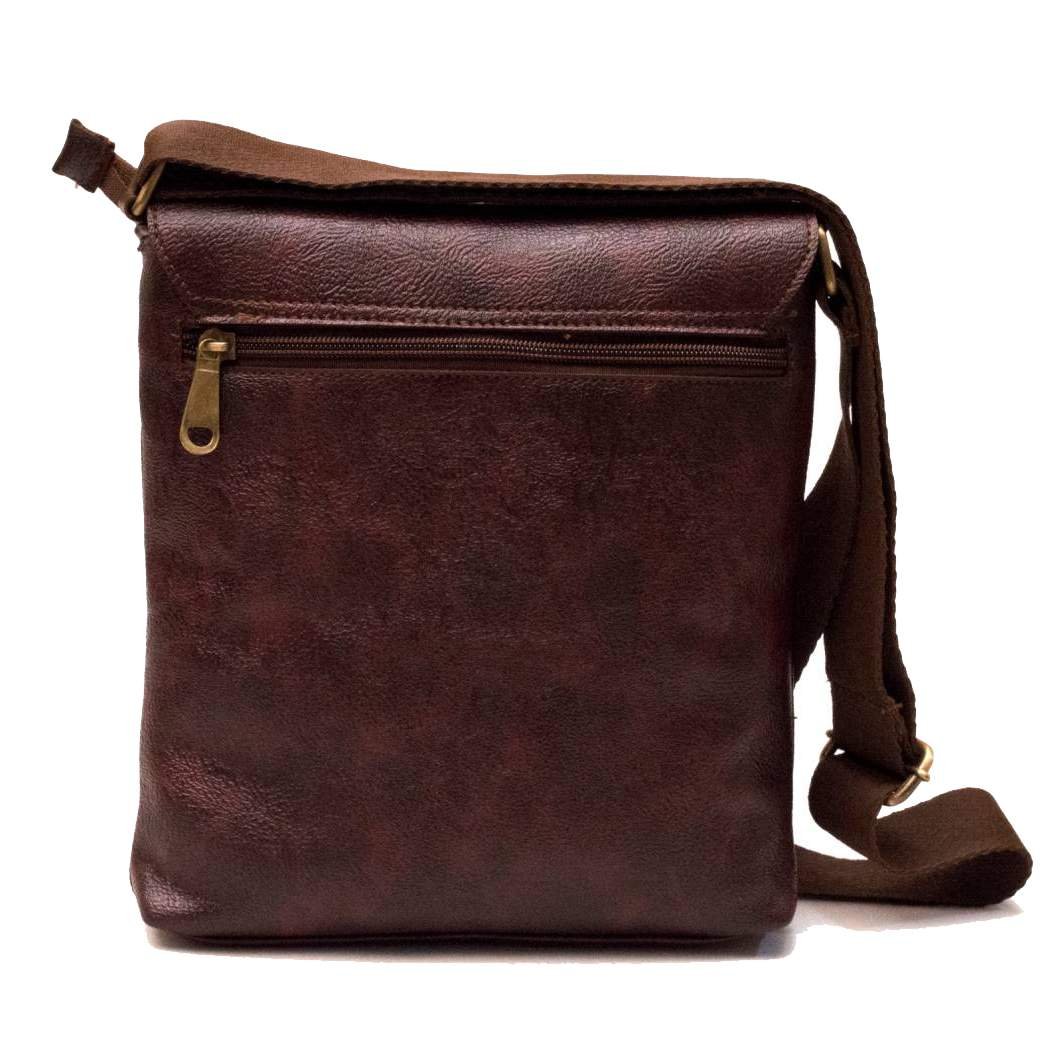 Brogues Build Burgundy Leather Ipad Tab Messenger Bag - Sunrise Trading Co.