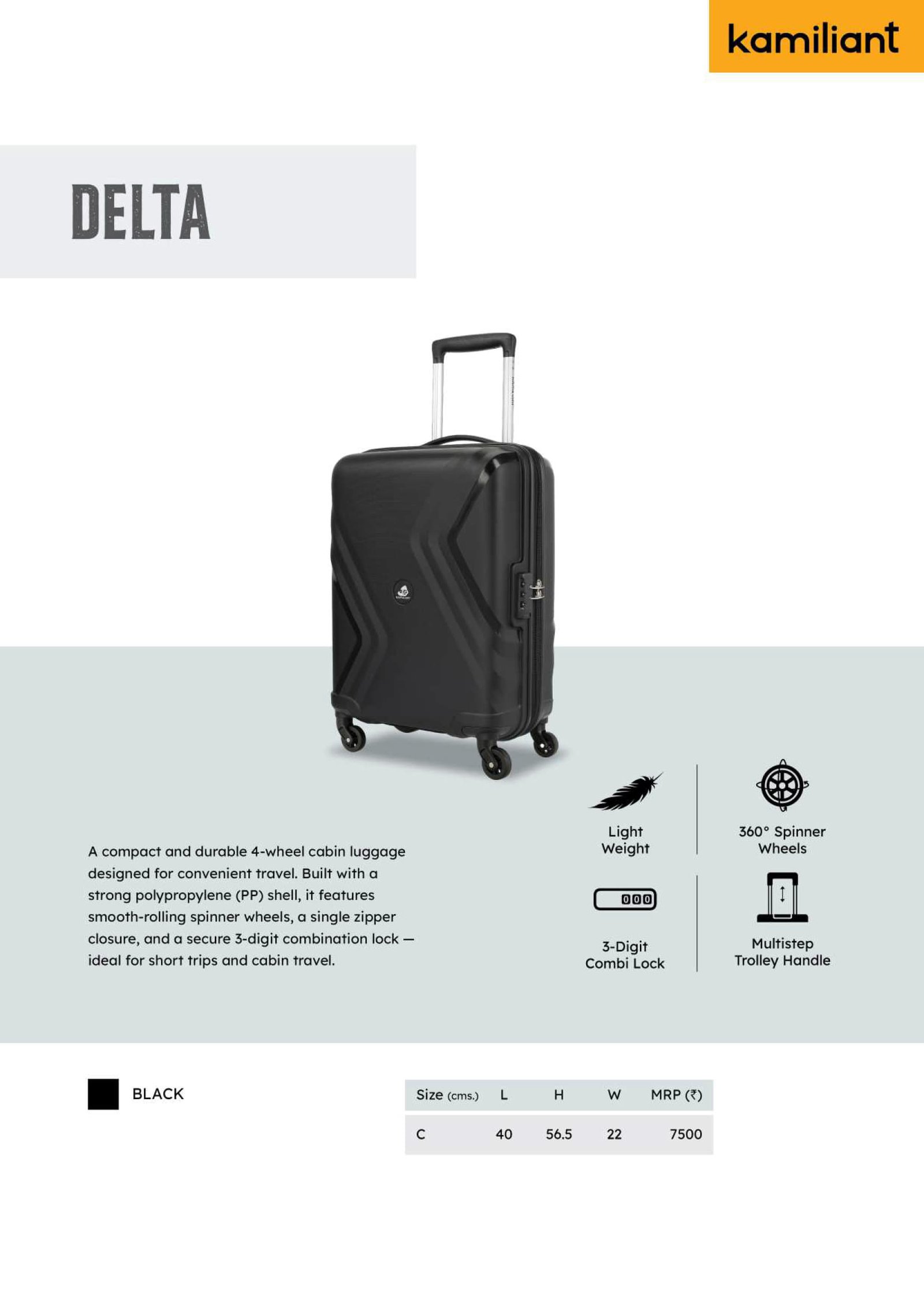 Kamiliant Delta Hard Luggage Bag