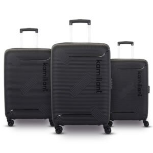 Kamiliant Nexus Black Hard Luggage Set