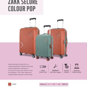 Kamiliant Zakk Secure Colour Pop Hard Luggage Bag Catalog