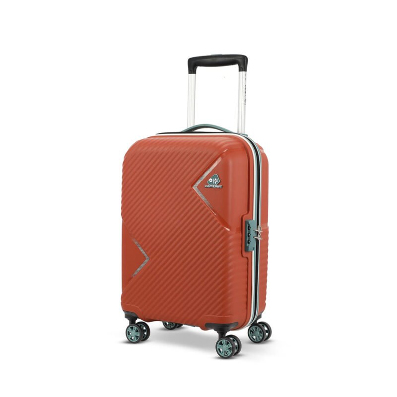 Kamiliant Zakk Secure Colour Pop Rust Hard Luggage Bag