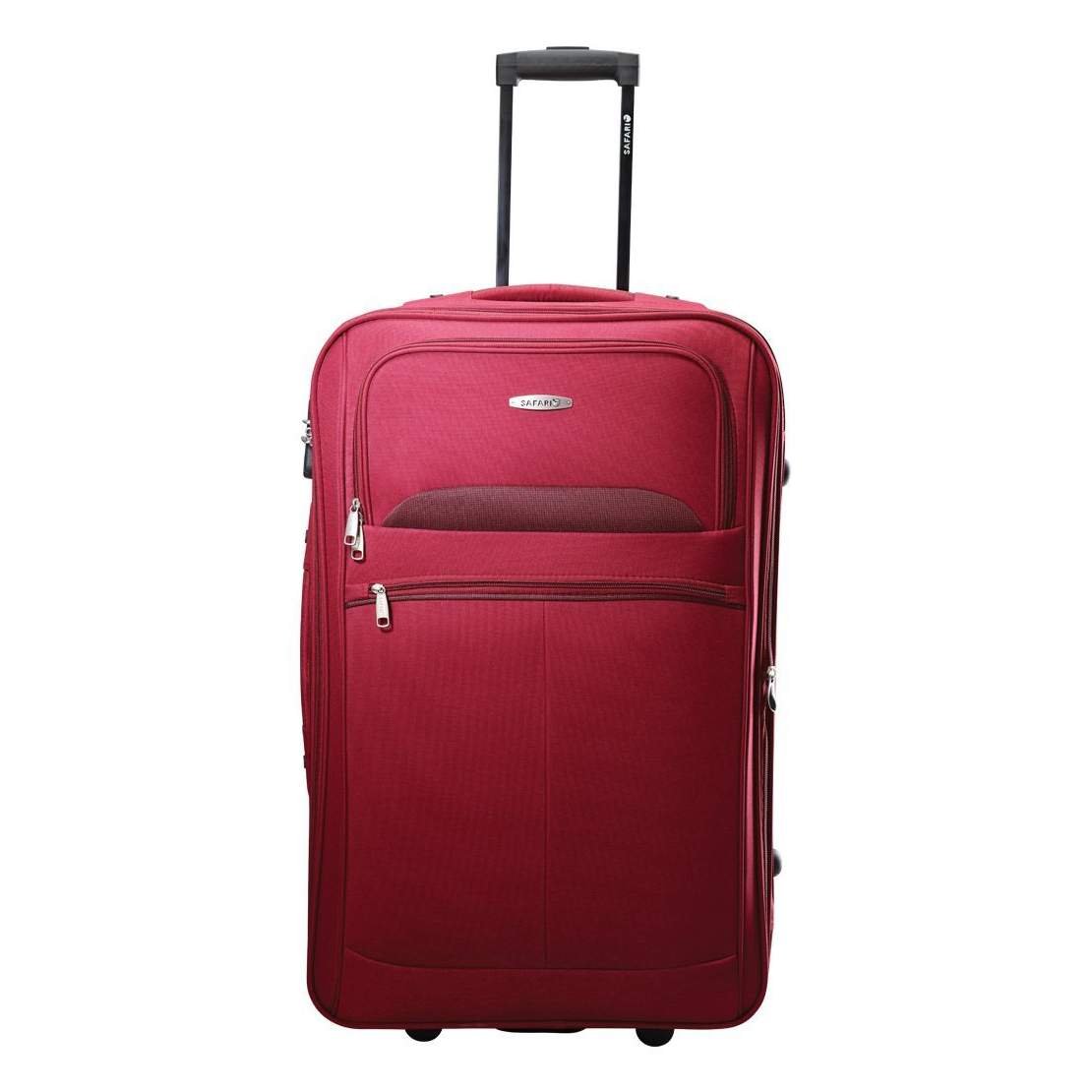 Buy Safari Trac Plus 4W 67/78 cm Burgundy Trolley Bag Online