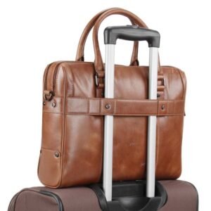Samsonite Esquire 2C Brown Leather Briefcase