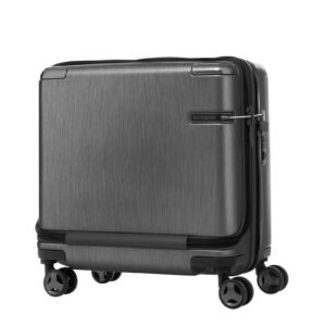 Samsonite Evoa Brushed Black Laptop Trolley Rolling Tote