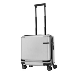 Samsonite Evoa Brushed Silver Laptop Trolley Rolling Tote (3)