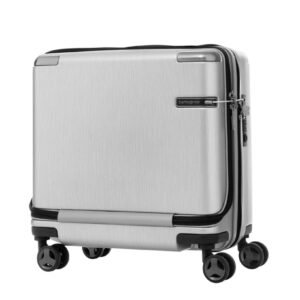 Samsonite Evoa Brushed Silver Laptop Trolley Rolling Tote (3)