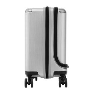 Samsonite Evoa Brushed Silver Laptop Trolley Rolling Tote