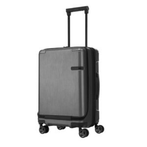 Samsonite Evoa Spinner Front Pocket Brushed Black Hard Luggage Bag