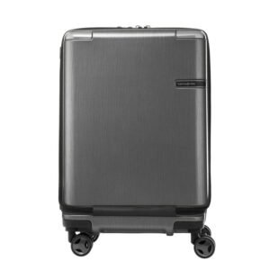 Samsonite Evoa Spinner Front Pocket Brushed Black Hard Luggage Bag