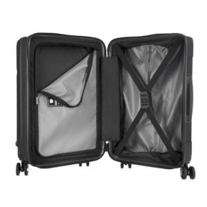 Samsonite Evoa Spinner Front Pocket Brushed Black Hard Luggage Bag