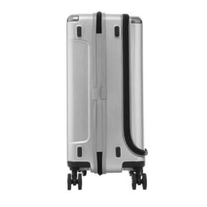 Samsonite Evoa Spinner Front Pocket Brushed Silver Hard Luggage Bag