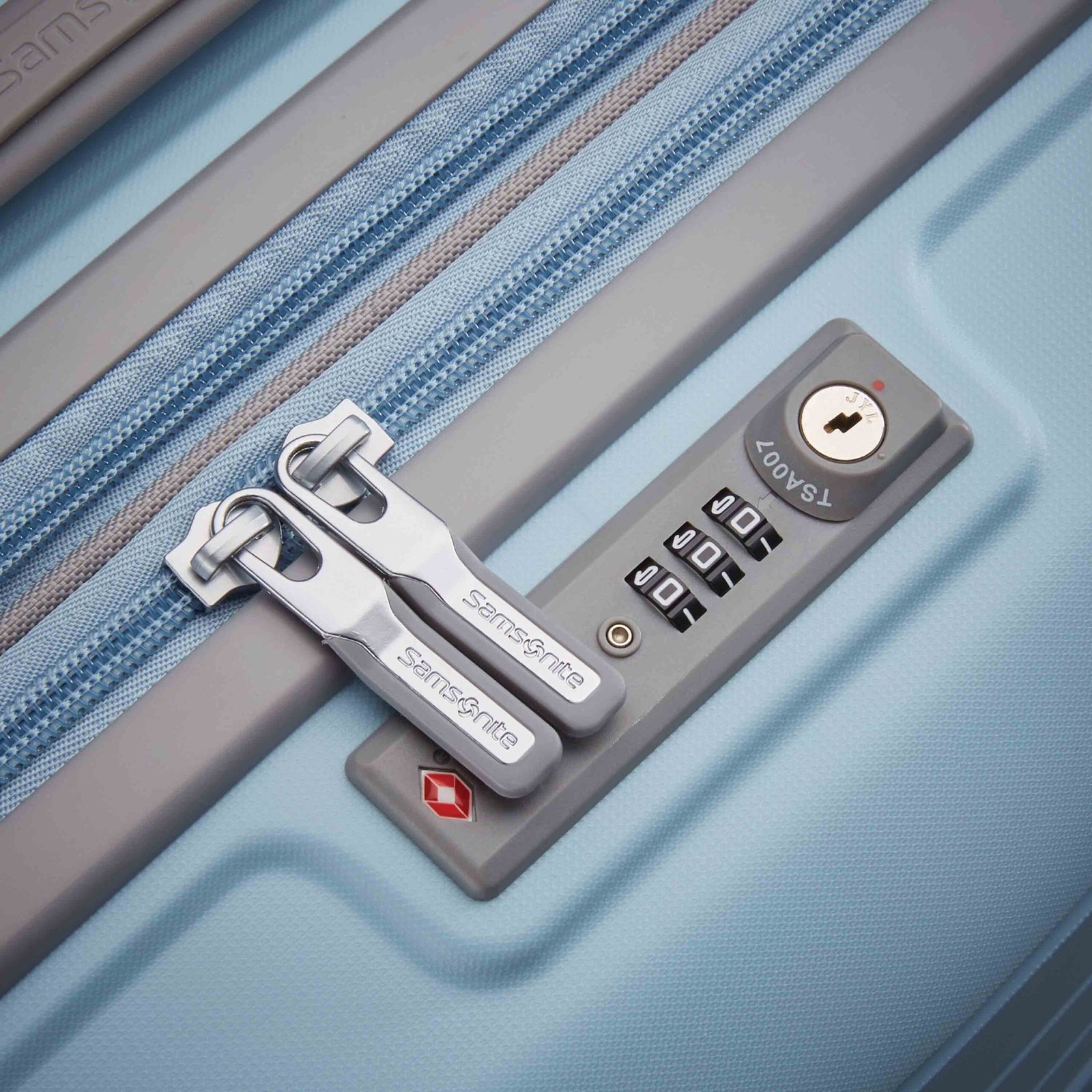 Samsonite FreeForm Sky Blue Hard Luggage Bag