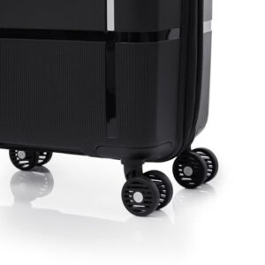 Samsonite Interlace Black Expandable Hard Luggage Bag