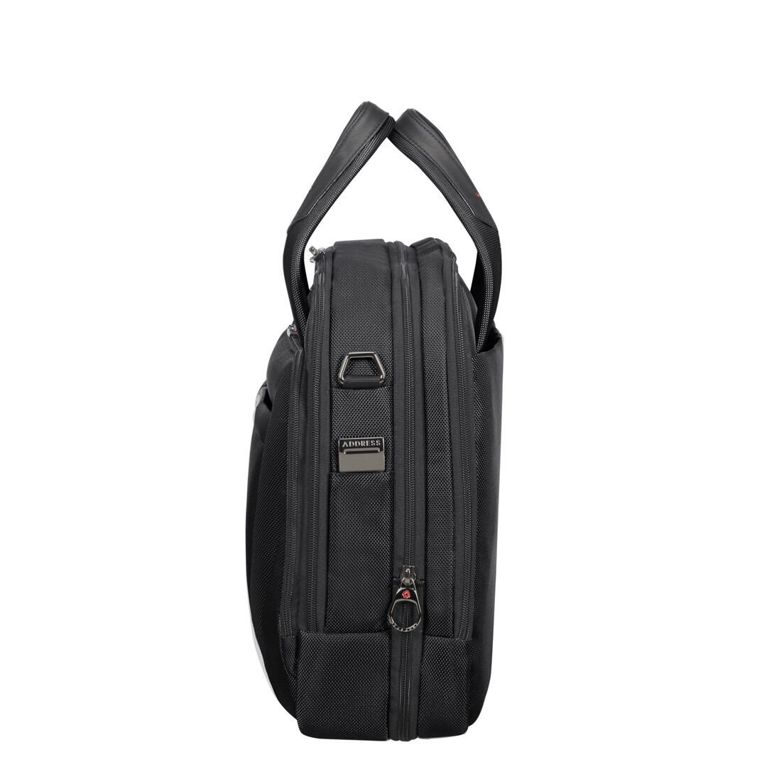 Samsonite Pro-Dlx 5 Bailhandle Expandable Black Laptop Briefcase