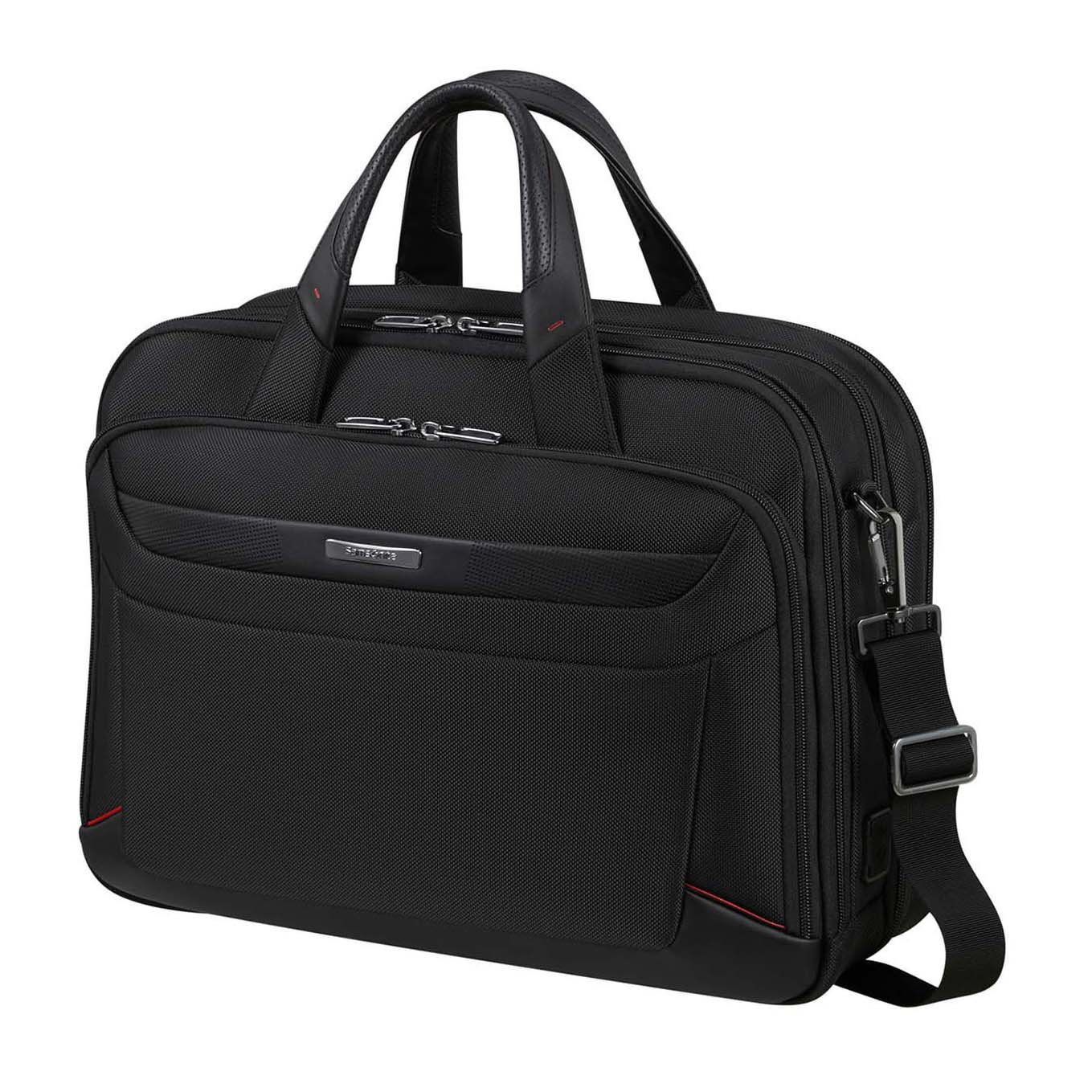 Samsonite Pro-Dlx 6 Bailhandle Expandable Black Laptop Briefcase