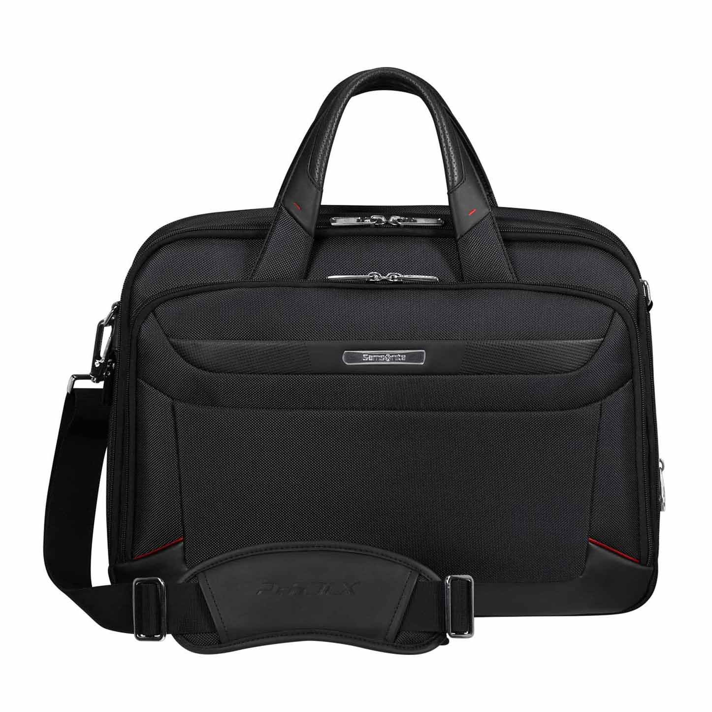 Samsonite Pro-Dlx 6 Bailhandle Expandable Black Laptop Briefcase