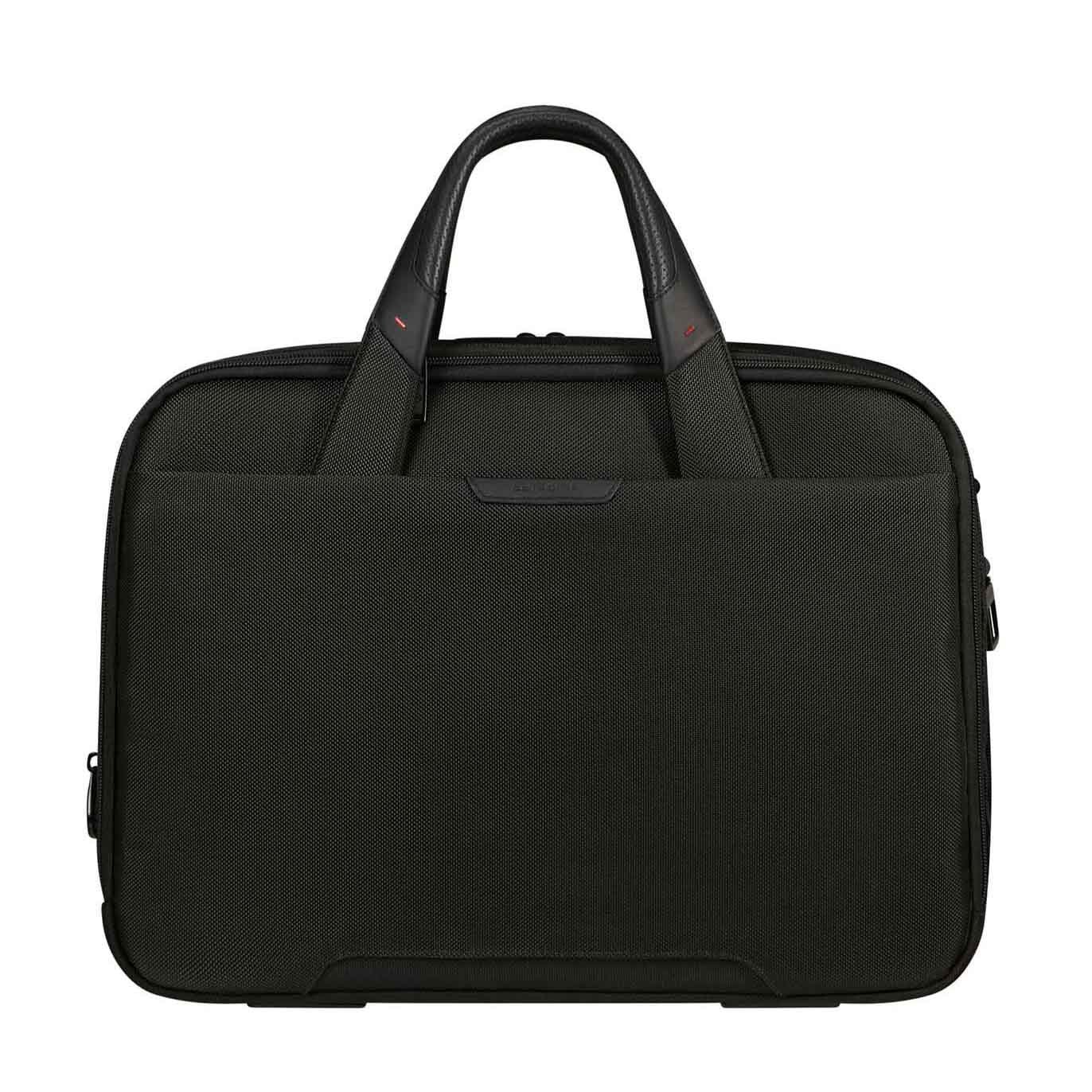 Samsonite Pro-Dlx 6 Bailhandle Expandable Black Laptop Briefcase