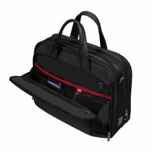 Samsonite Pro-Dlx 6 Bailhandle Expandable Black Laptop Briefcase