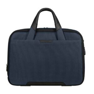 Samsonite Pro-Dlx 6 Bailhandle Expandable Blue Laptop Briefcase
