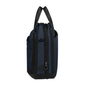 Samsonite Pro-Dlx 6 Bailhandle Expandable Blue Laptop Briefcase