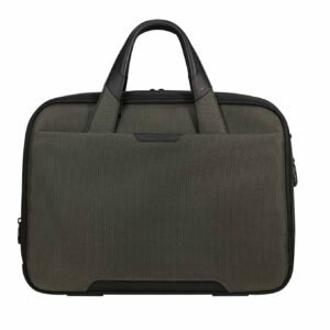 Samsonite Pro-Dlx 6 Bailhandle Expandable Green Laptop Briefcase