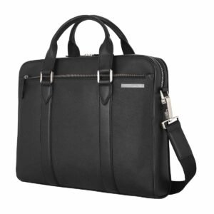Samsonite Rector 1C Black Leather Briefcase