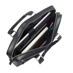 Samsonite Rector 1C Black Leather Briefcase