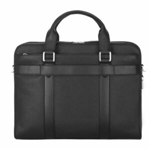 Samsonite Rector 2C Black Leather Briefcase