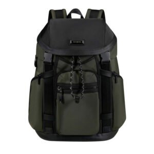 Samsonite Relyon Green Laptop Flap Backpack