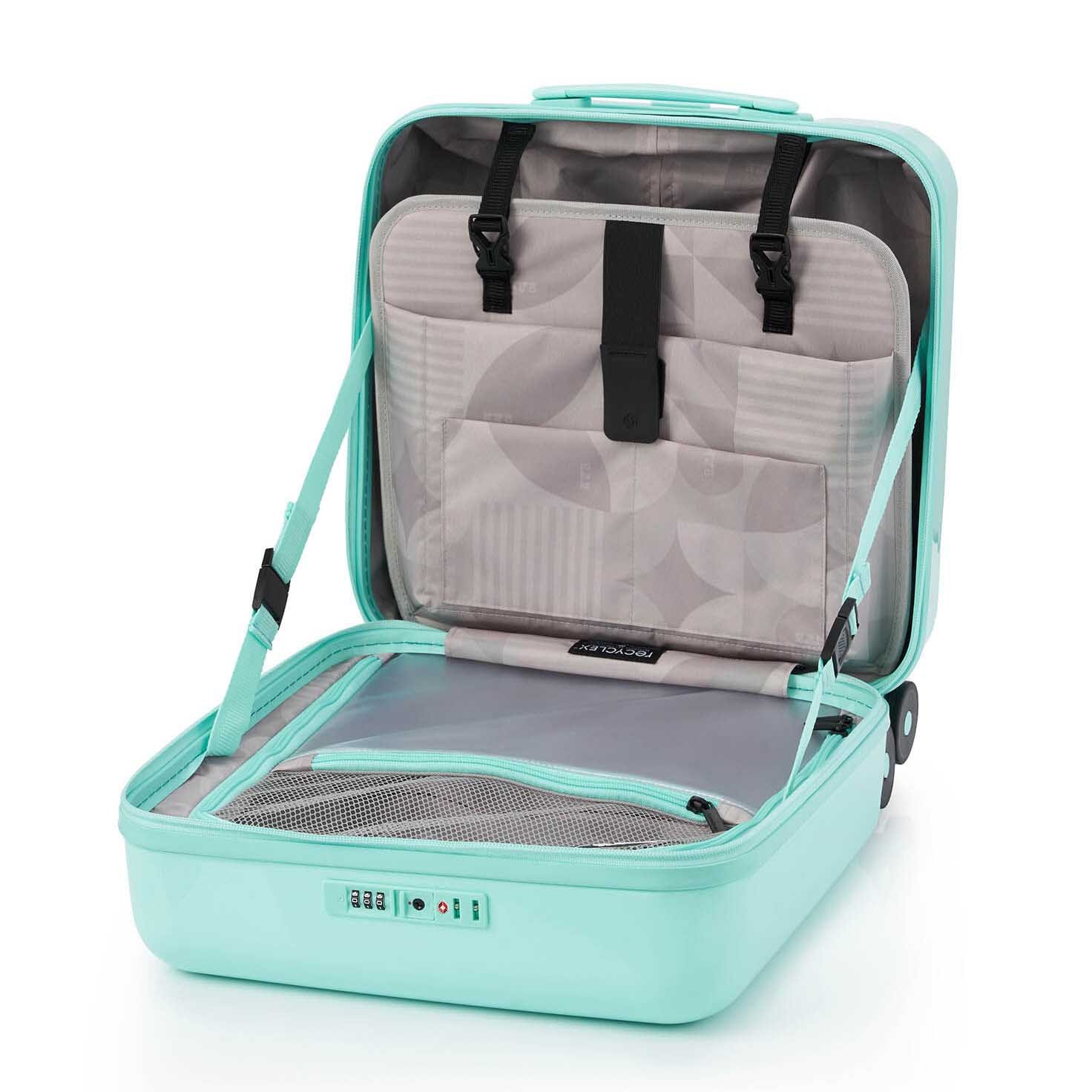 Samsonite Toiis Blossom Cover Soft Mint Laptop Trolley Rolling Tote